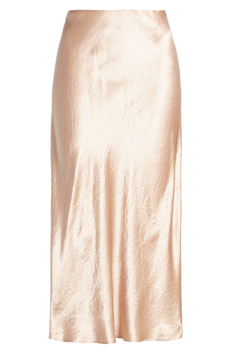 Nordstrom Bias Cut Satin Midi Skirt, Main, color,