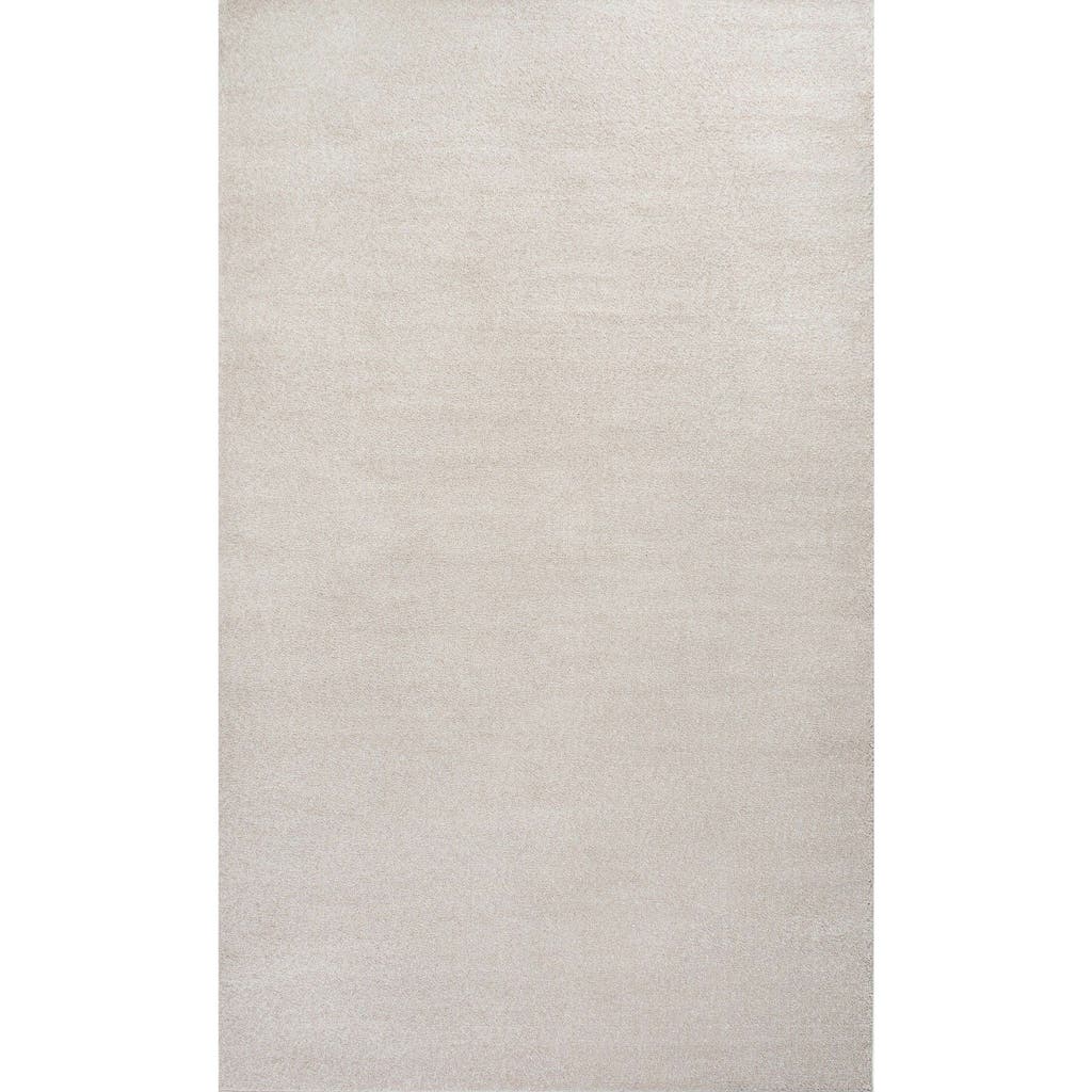 Jonathan Y Haze Solid Low-pile Area Rug In White