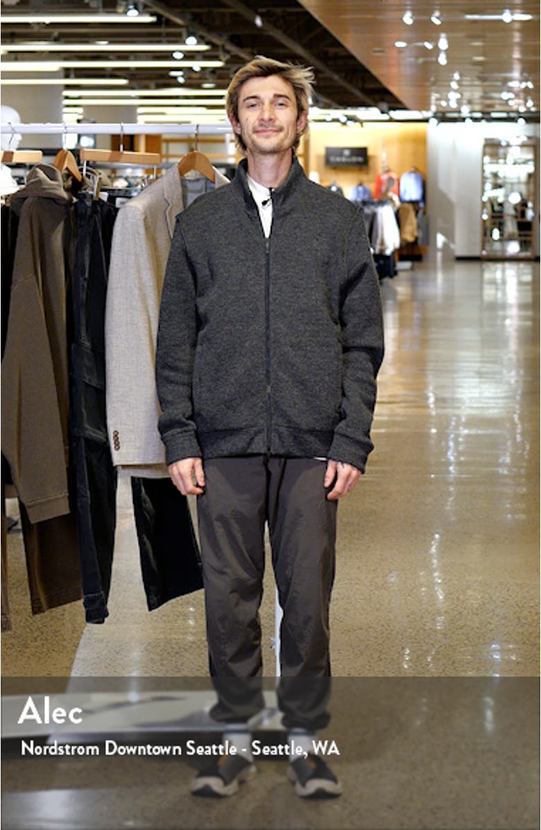 Jacob Zip-Up Wool Blend Jacket, sales video thumbnail