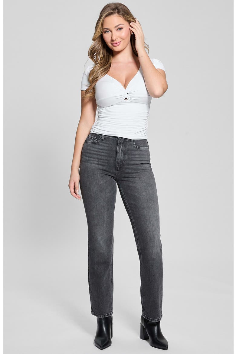 Ruched Top, Alternate, color, PURE WHITE
