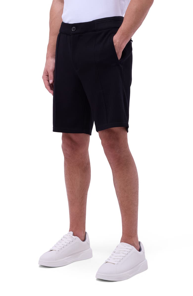 Bugatchi Soft Touch Knit Shorts, Main, color, Black