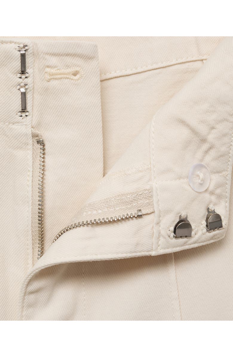 MANGO Wide Leg Jeans, Alternate, color, Ecru