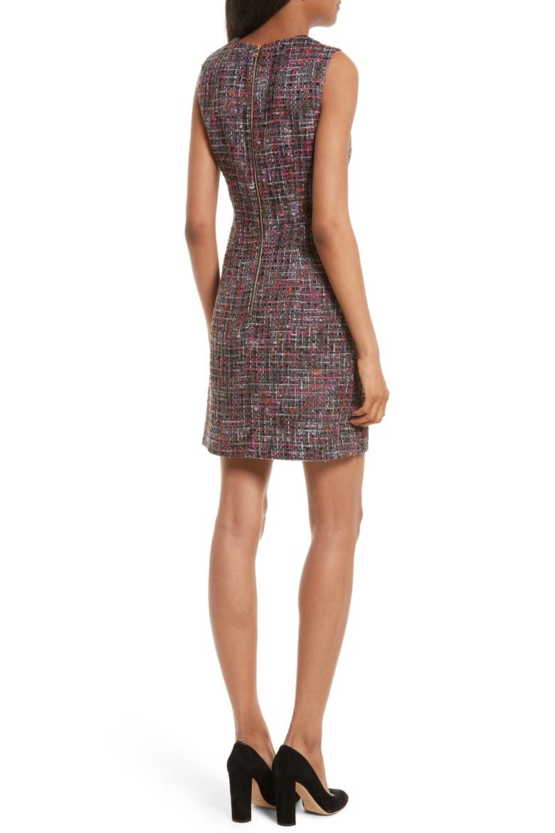Coco A-Line Tweed Dress, Alternate, color, MULTI