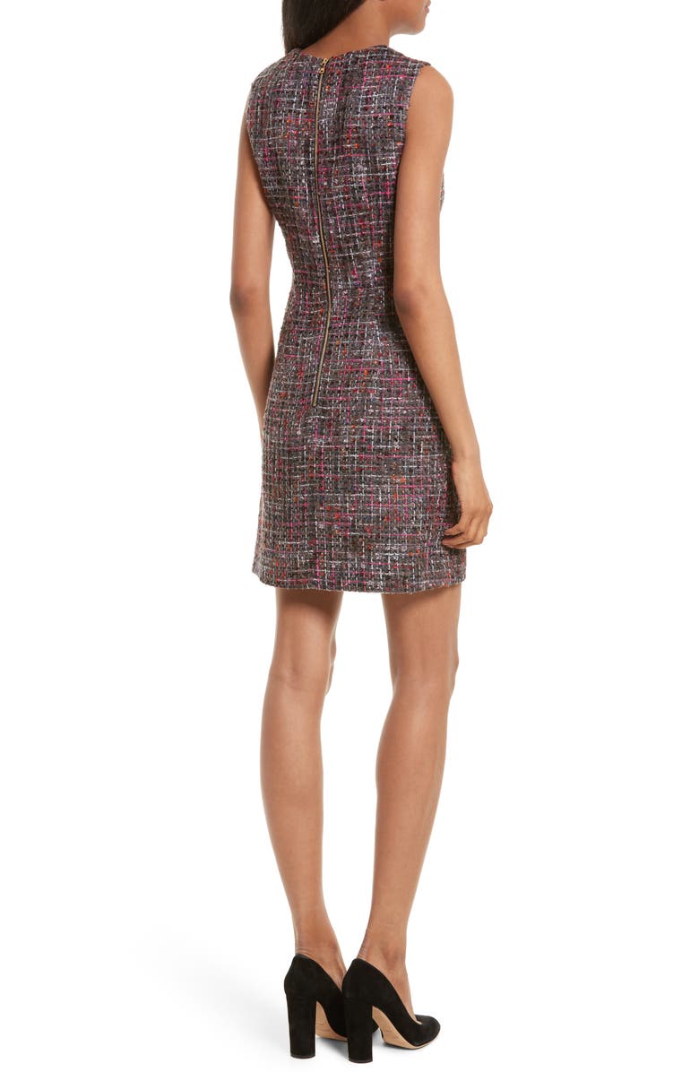 Milly Coco A-Line Tweed Dress, Alternate, color,
