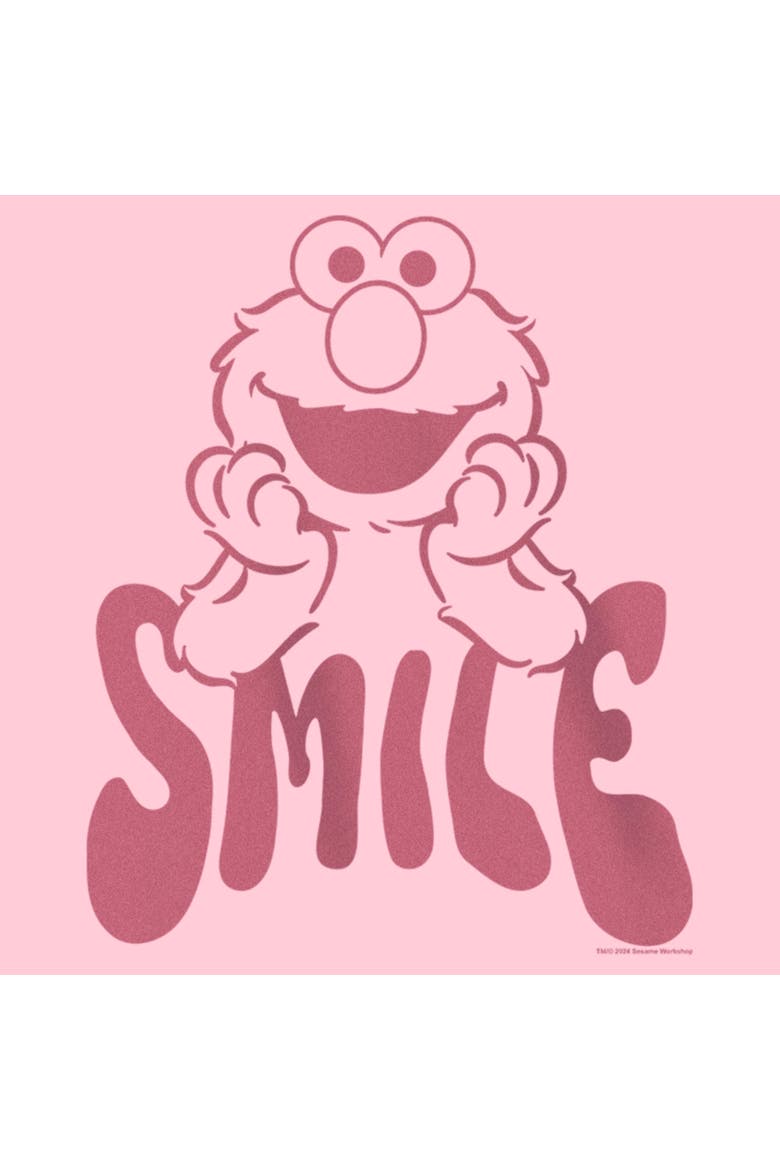 Girls' Elmo Smile Graphic T-Shirt, Alternate, color, Light Pink