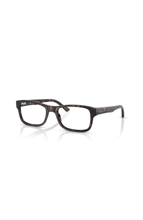 Ray Ban Ray-ban 50mm Square Optical Glasses In Black