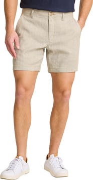 Tommy Bahama Beach Coast 7-Inch Flat Front Linen & Cotton Shorts