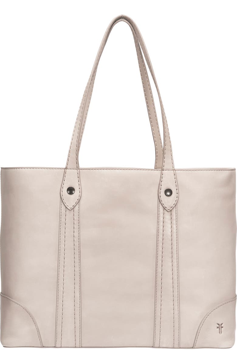 Frye Melissa Leather Shopper, Main, color, Ivory