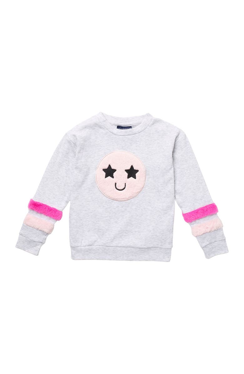 Andy & Evan Long Sleeve Smiley Top, Main, color, 