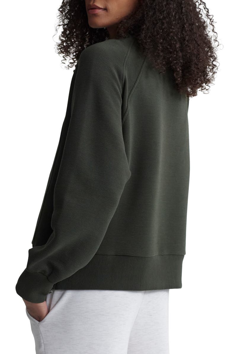 Varley Goulding Rib Sweatshirt, Alternate, color, Dark Resin Green