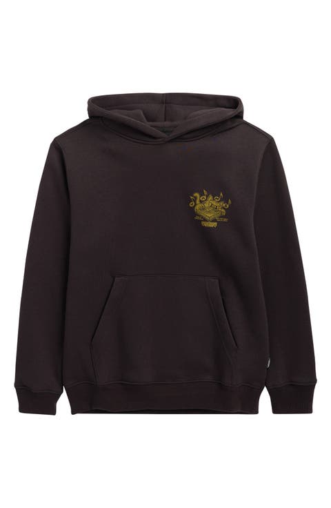 Kids' Scratched Record Pullover Hoodie (Big Kid)