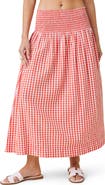 Splendid Gigi Gingham A-Line Skirt