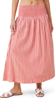 Splendid Gigi Gingham A-Line Skirt