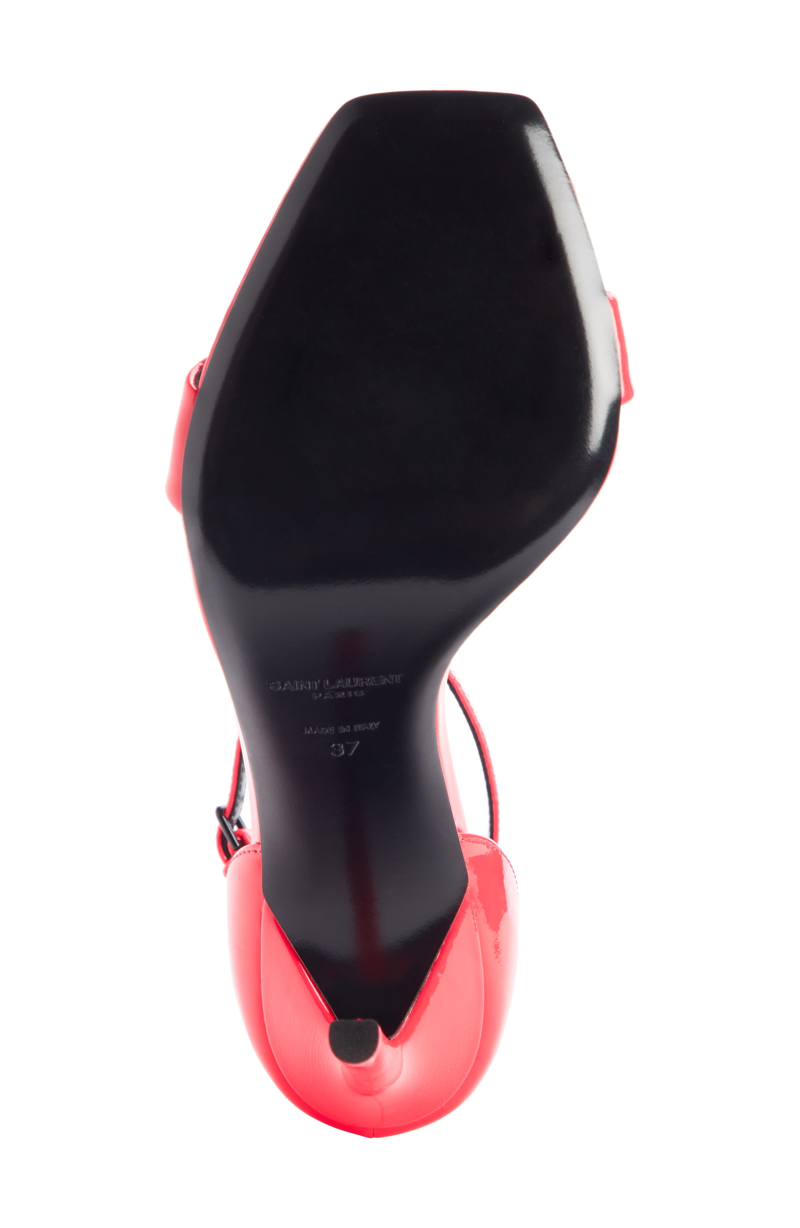 Saint Laurent Amber Ankle Strap Stiletto Sandal, Alternate, color, 