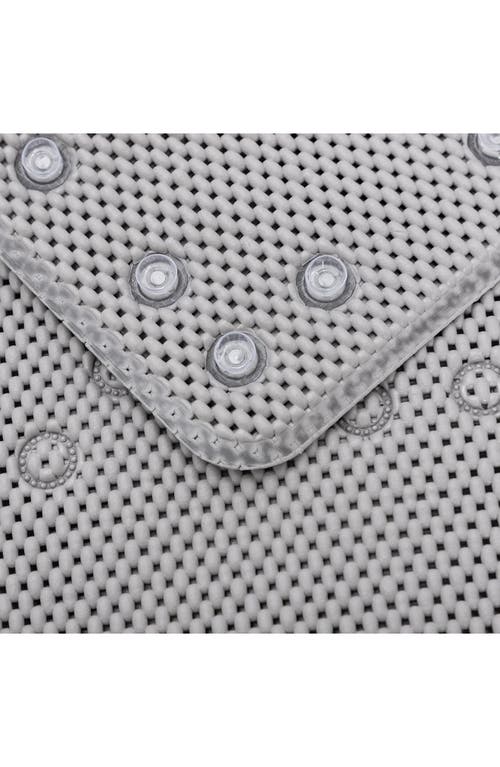 J&v Textiles J And V Textiles Nonskid Double Foam Bath Mat In Gray