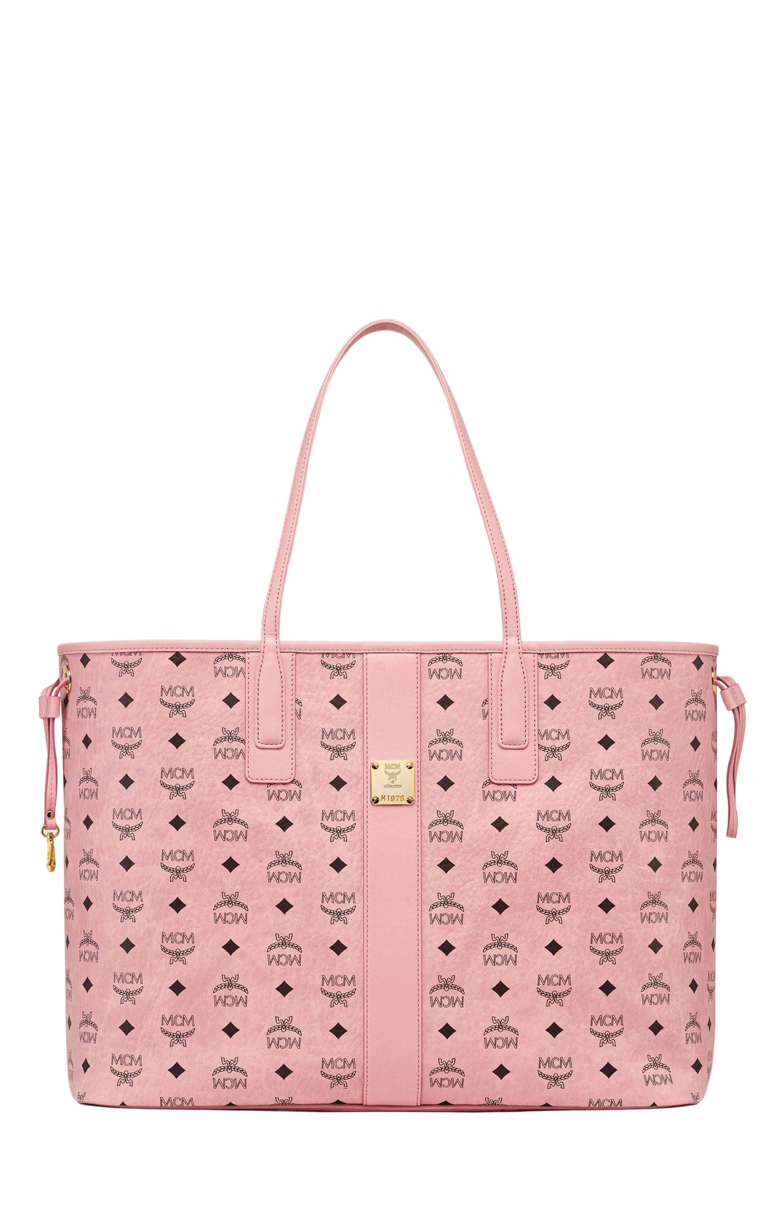 MCM Large Liz Shopper in Visetos, Main, color, 