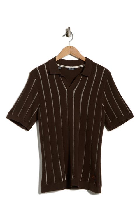 Wheo Johnny Collar Knit Polo