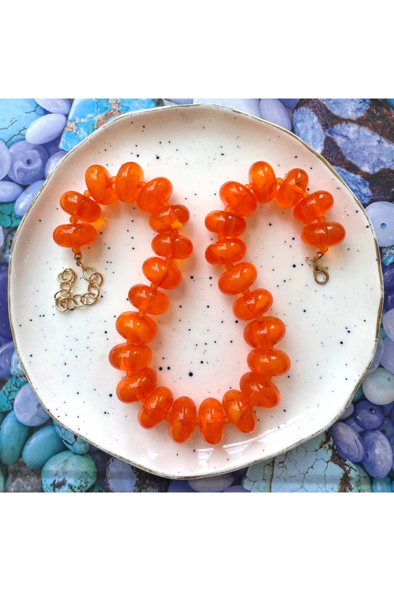 Orange Crush Necklace, Alternate, color, Orange