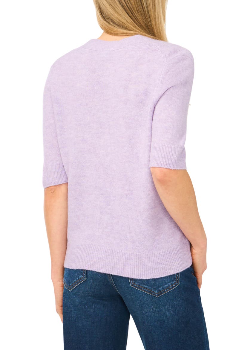 Elbow Sleeve Cardigan, Alternate, color, SOFT LAVENDER