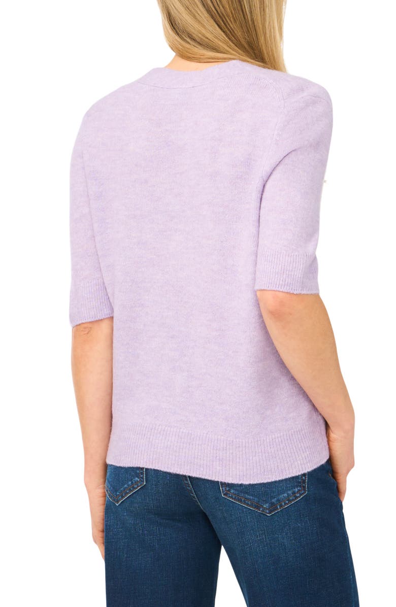 Halogen<sup>®</sup> Elbow Sleeve Cardigan, Alternate, color, Soft Lavender