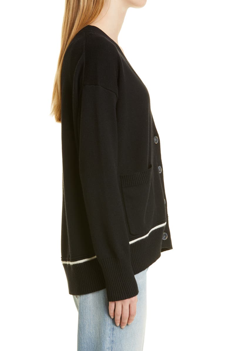 Nordstrom Signature V-Neck Cashmere & Cotton Cardigan, Alternate, color,