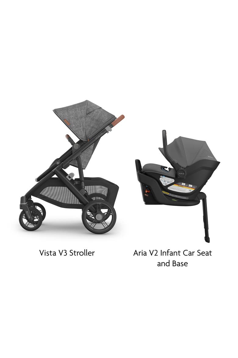 Vista V3 Stroller & Aria V2 Infant Car Seat Travel System, Alternate, color, GREYSON