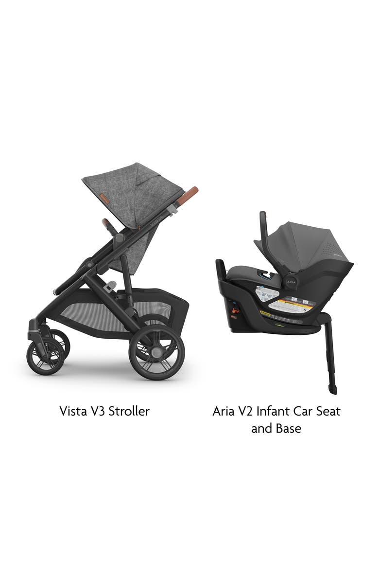UPPAbaby Vista V3 Stroller & Aria V2 Infant Car Seat Travel System, Alternate, color, Greyson