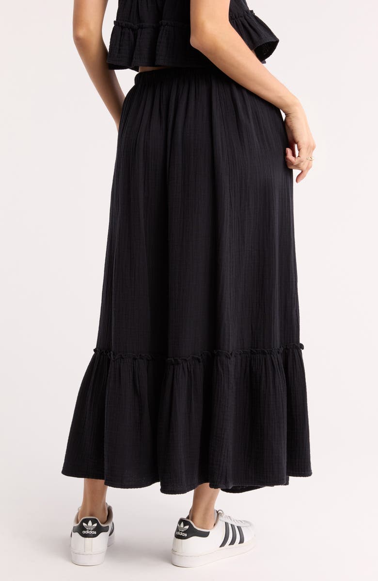 Cotton Gauze Tiered Maxi Dress