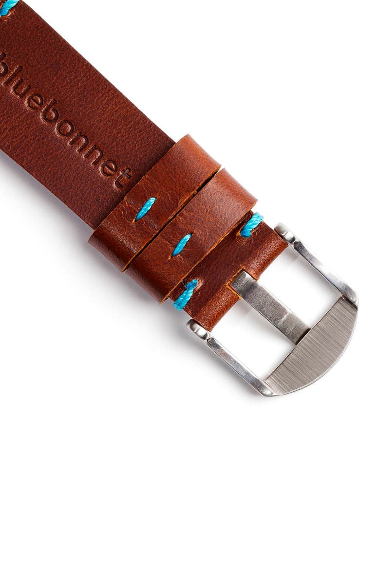 Bluebonnet Leather Apple Watch<sup>®</sup> Watchband, Alternate, color,