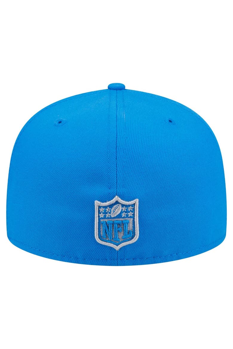Men's New Era Blue Detroit Lions  Oversized 59FIFTY Fitted Hat, Alternate, color, Blue