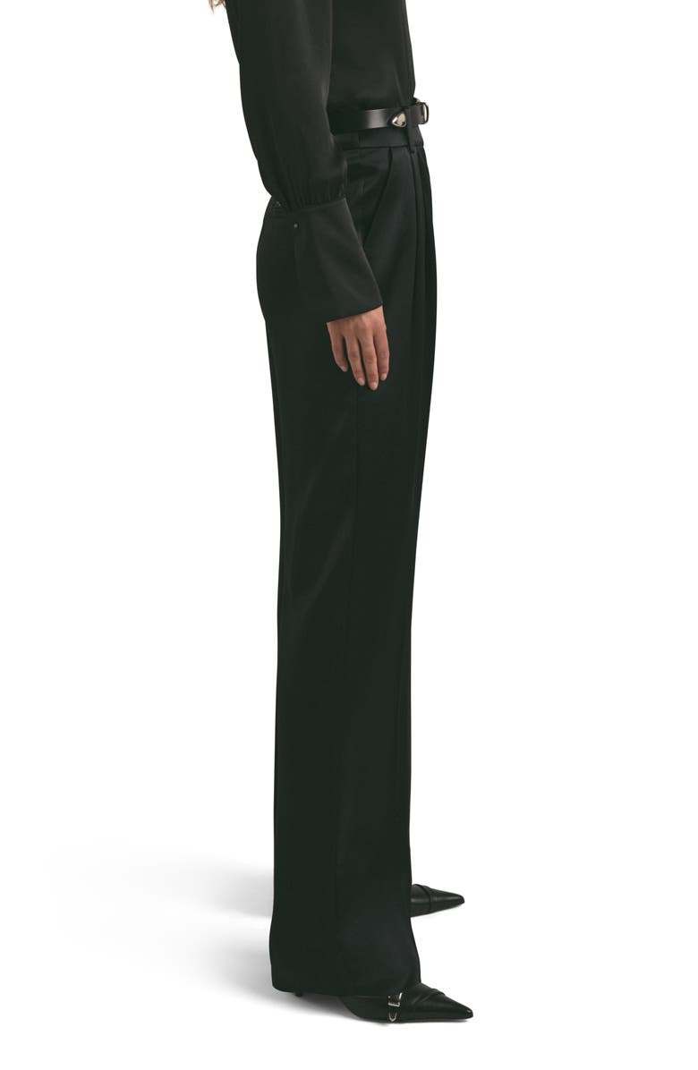 Favorite Daughter The Favorite Pleated Satin Wide Leg Pants, Alternate, color, 