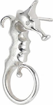 Roseate Angela Cummings Pavé Lab Grown Diamond Seahorse Earrings