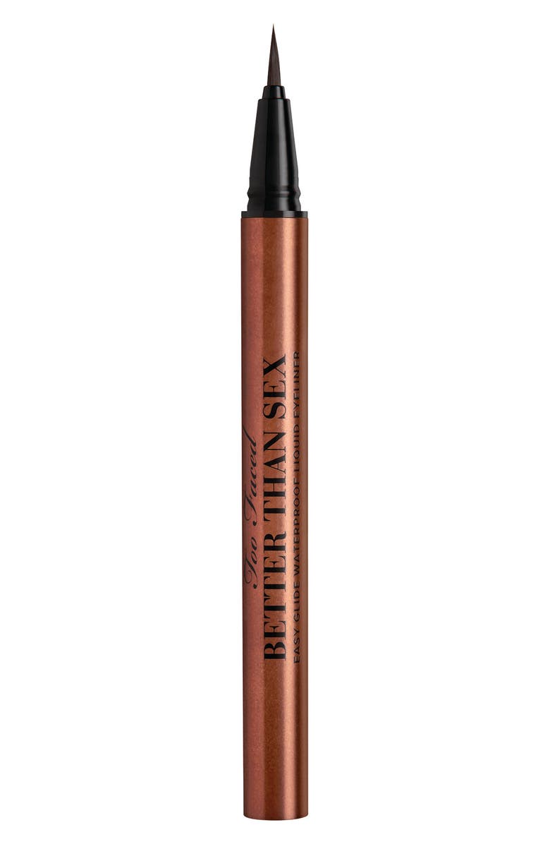 Too Faced Better Than Sex Waterproof Liquid Eyeliner, Main, color, Chocolate Brown