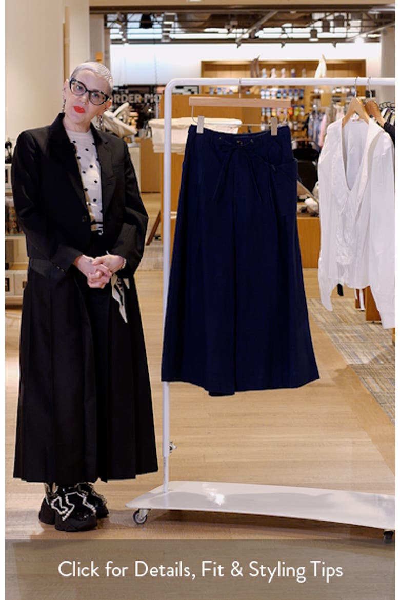 Tatianna Belted Organic Cotton Ankle Wide Leg Pants video