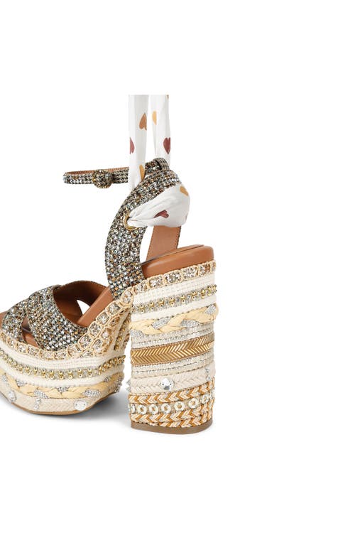 Kurt Geiger London Chelsea Platform Sandal In Brown
