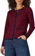Wit & Wisdom Stripe Round Neck Cardigan