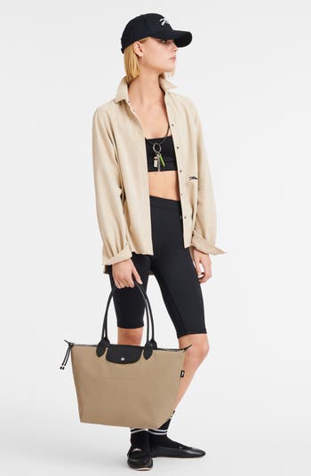 Large Le Pliage Green Recycled Canvas Tote