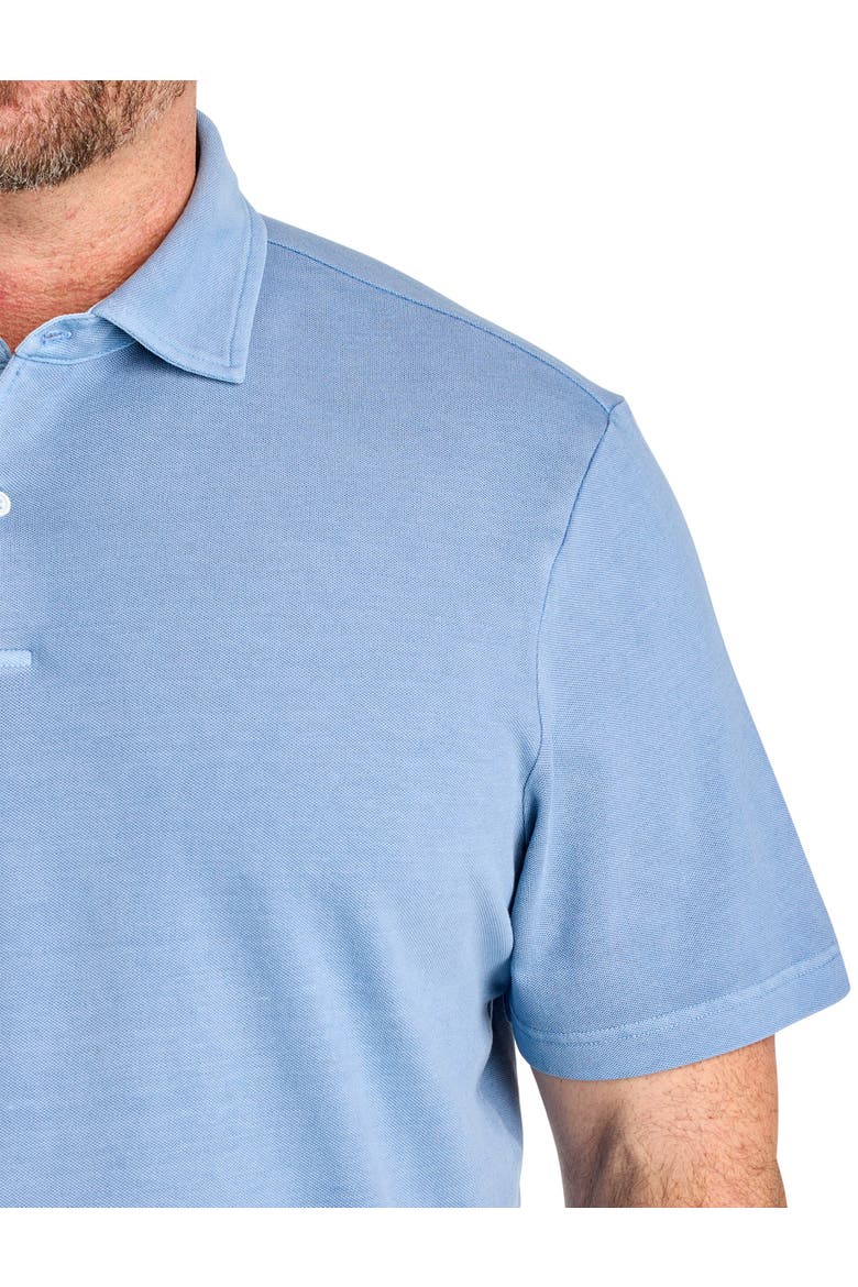 Big & Tall Lived-In Piqué Polo Shirt, Alternate, color, CLUB BLUE