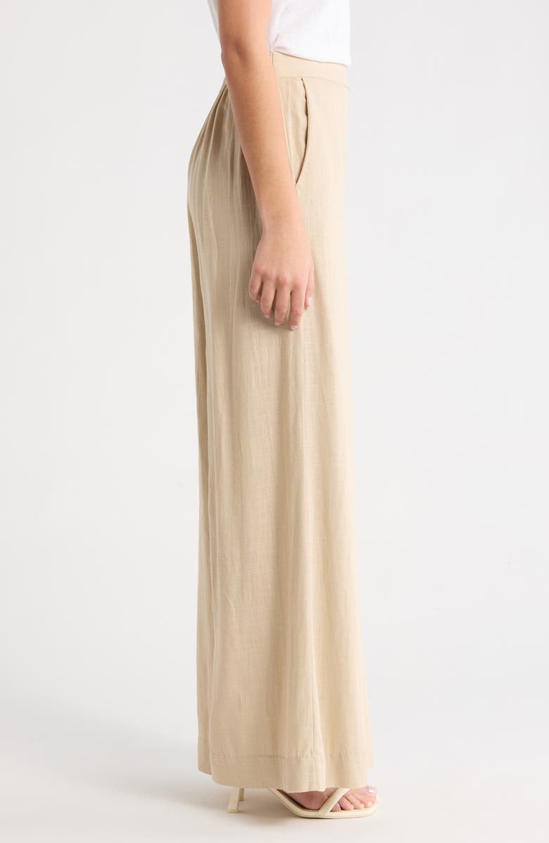 Vince Camuto Wide Leg Pants, Alternate, color, Camel