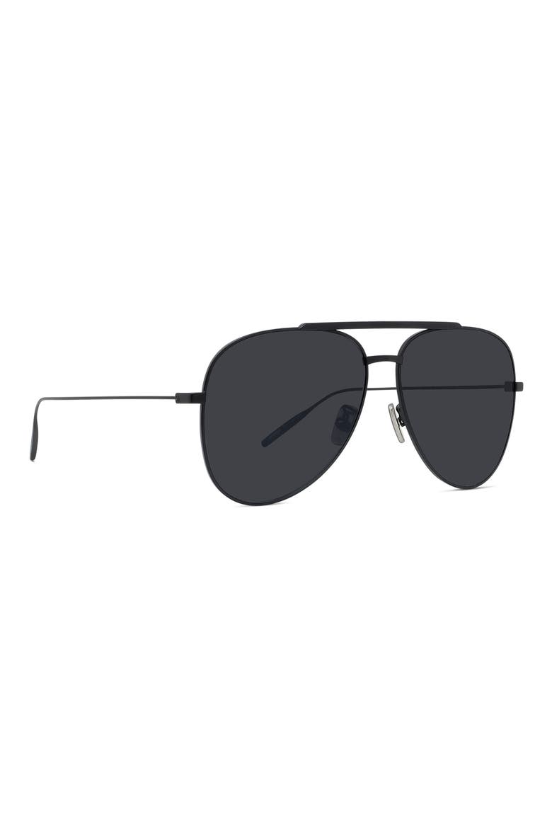 GV Speed 59mm Pilot Sunglasses, Alternate, color, MBLK/SMKMR