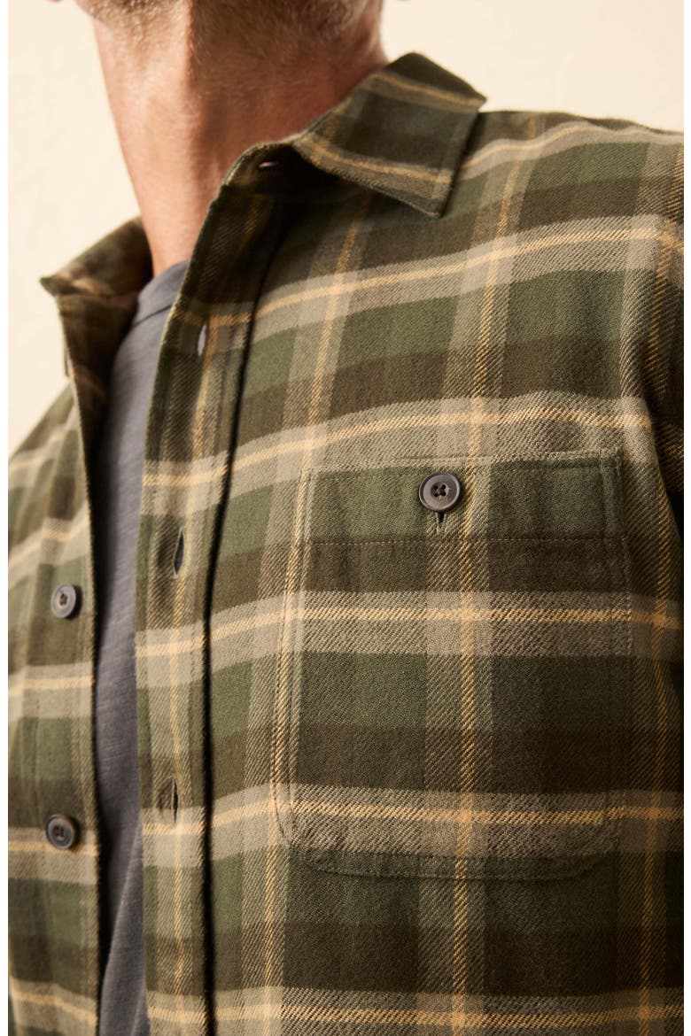 Heirloom Portuguese Flannel Shirt, Alternate, color, GARRET VERDE PLAID