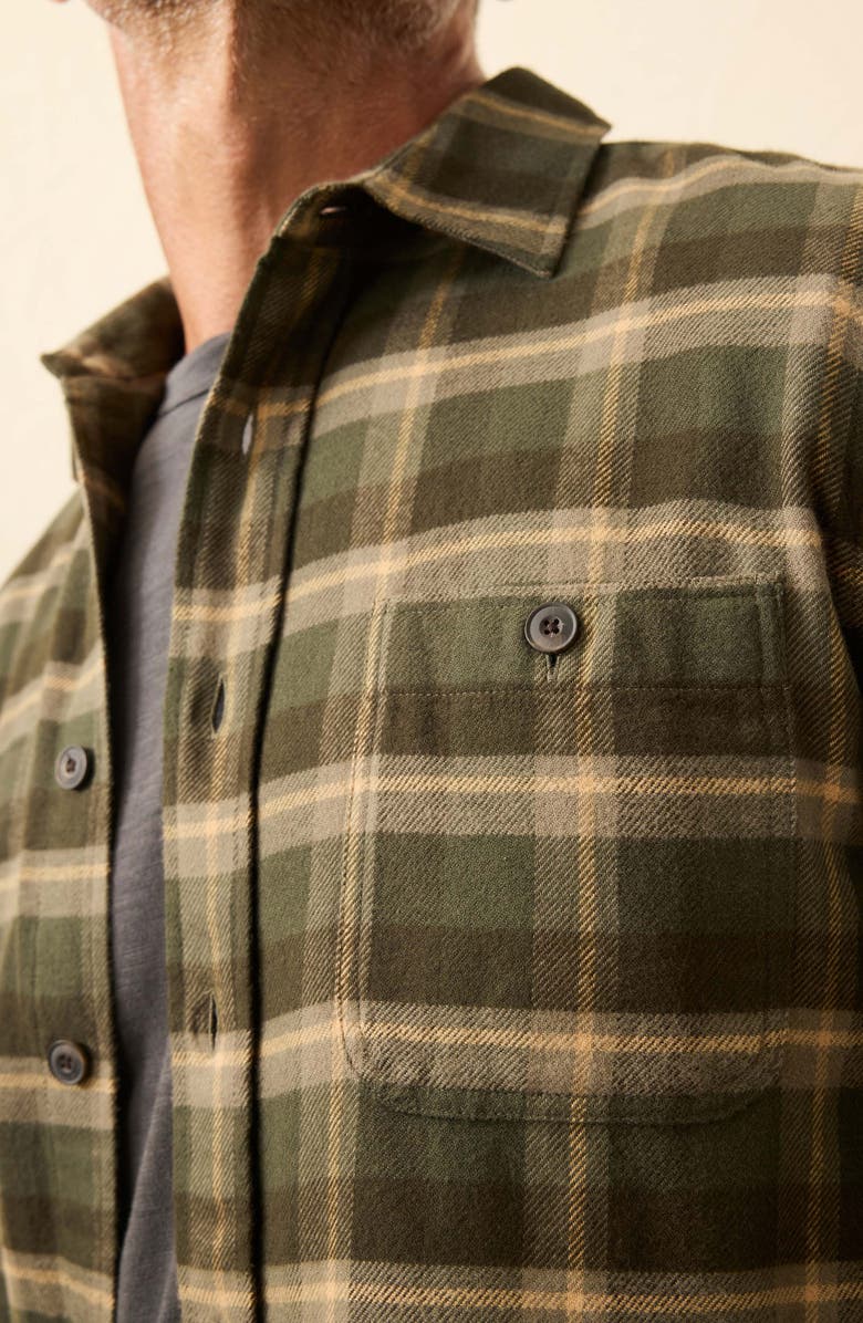 Faherty Heirloom Portuguese Flannel Shirt, Alternate, color, Garret Verde Plaid