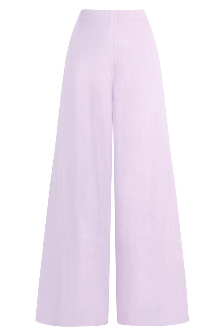 Linen Wide Leg Pants, Alternate, color, WISTERIA MUSK