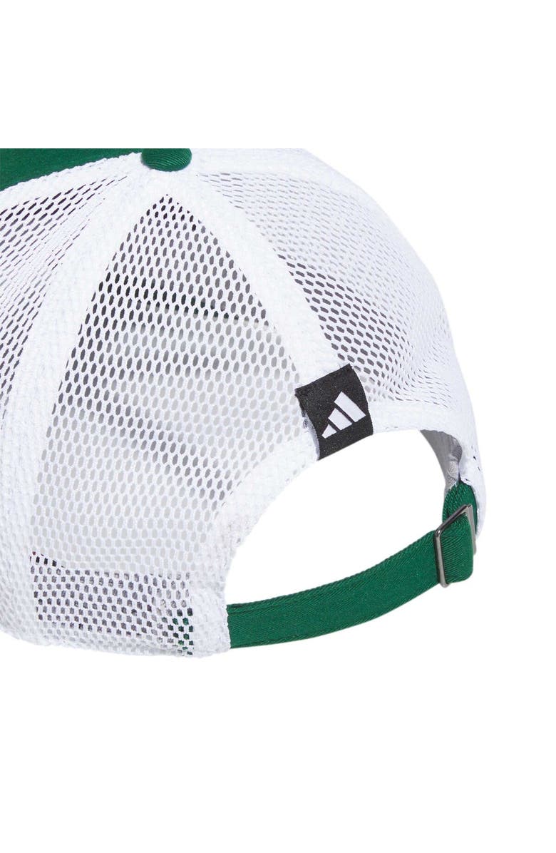 adidas Men's adidas Green Miami Hurricanes Mascot Slouch Trucker Adjustable Hat, Alternate, color, 