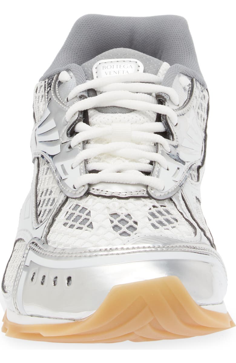 Bottega Veneta Orbit Sneaker, Alternate, color, 1425 Silver-White-Opw Rub