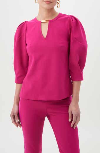 Trina Turk Emiko Puff Sleeve Top