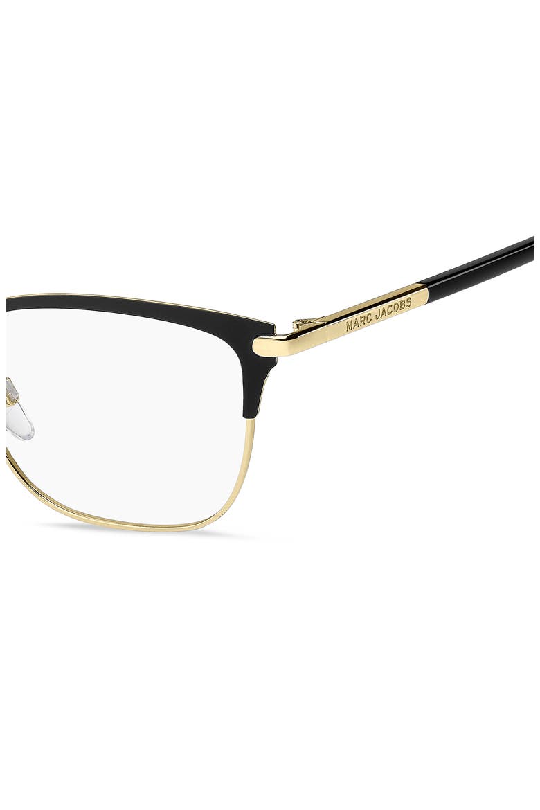 53mm Cat Eye Optical Glasses, Alternate, color, GOLD BLACK
