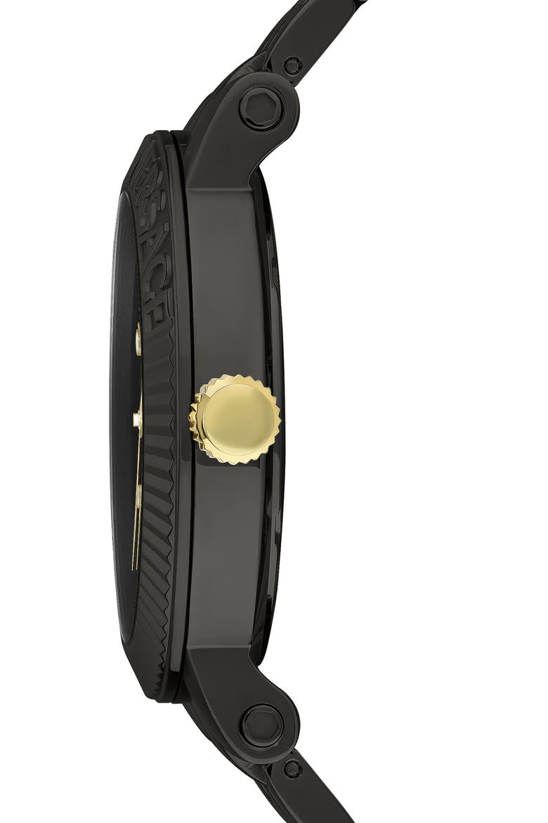 V-Classic Three-Hand Quartz Bracelet Watch, 42mm, Alternate, color, BLACK