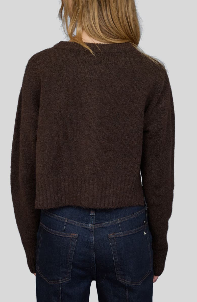 Blu Pepper Button Front Crop Cardigan, Alternate, color,