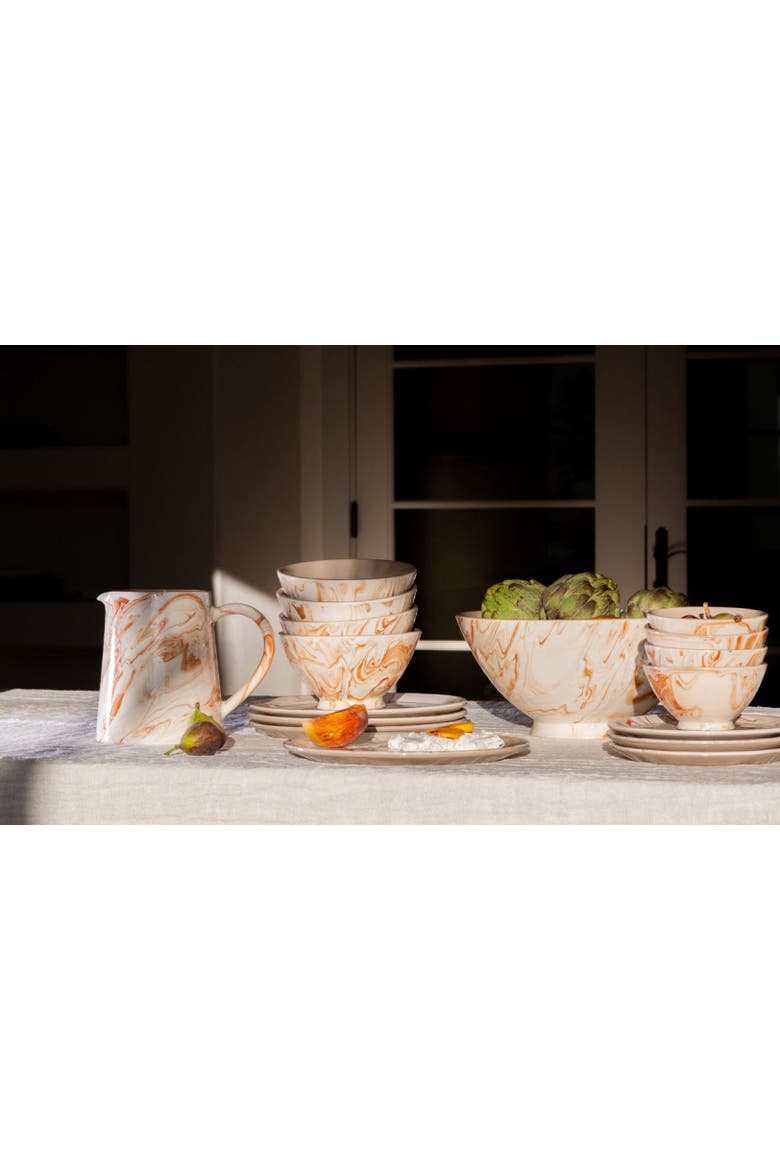 Marbled Terra Pitcher, Alternate, color, Beige